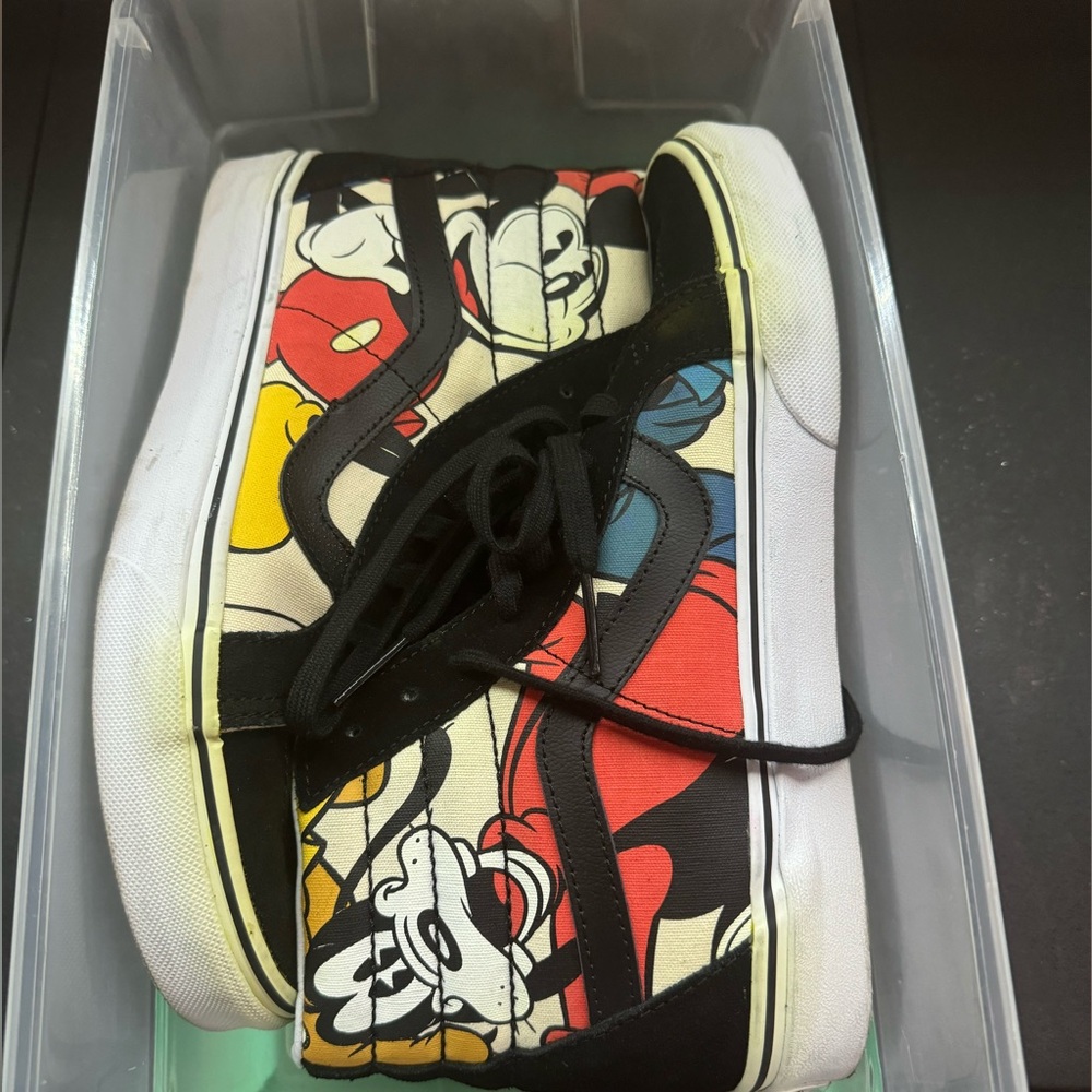 Disney high top Van’s off the wall. 8.5